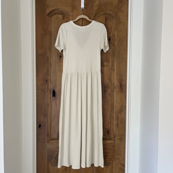 Nordstrom Treasure and Bond Button Front Rib Dress (ivory dove-large) - Picture 2 of 6